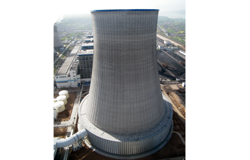 中国宝鸡2×600MW超临界发电机组 烟塔合一项目